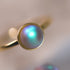 Rainbow White | Gold Vermeil | Mermaid Glass Ring